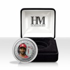 Ozzie Smith Baseball Hall Of Fame Silver Plated 39mm Coin Highland Mint