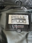 Pelle Studio Men s Black Full Zip Jacket Lined Spread Collar Short Regular Fit M