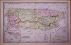 Antique 1897 Map Of Porto Rico