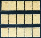 Sarawak 159-73  1947 Surcharge Set  Mint Hinged  Scott  22 40