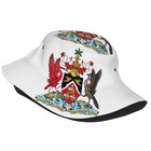 Trinidad And Tobago Flag Bucket Hat Fisherman Cap Foldable Sun Hat  For Beach   