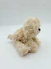 Russ Muffin Puppy Dog Plush White Stuffed Toy Sitting Shaggy Pouty Face 8 
