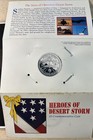 1991 Heroes Of Desert Storm 5  Dollar Coin Unc Booklet Included  Collectable