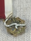 National Society New England Women Membership Medal Pin   Ribbon Gold Filled