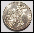 1953 One Panama 1 Balboa Dollar  Cincuentenario 26 73 G  900 Silver  Unc  13d69