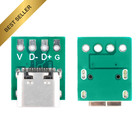 20 Pcs Usb 3 1 Type C Female Breakout Board Diy Connector Pcb Converter Modules