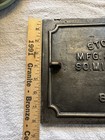 Cast Iron Stove Door Stamped Stowell Mfg Milwaukee Super Rare Find