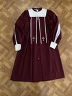 Vintage Choir Church Robe Burgundy And White Embroidered Murphy Robes