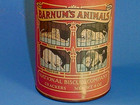 Vintage Barnum s Animals Crackers Paper Metal Tin Bank National Biscuit Company