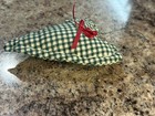 Vintage Handmade Primitive Heart Ornies Tier Tray Decor Farmhouse Fabric Wire