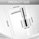 Silver Stainless Steel Soap Dispenser Pump Replacements For 28 400 Neck Size  2-