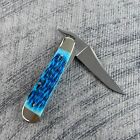 Case Xx Pocket Worn Mediterranean Blue Bone Russlock Pocket Knife 51859