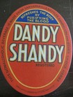 Dandy Shandy sarsaparilla Nettles  Bottle Paper Label duckworth   Co manchester
