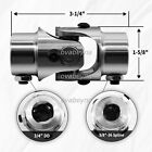 5 8  -36 Spline X 3 4  Dd Chrome Steering Universal Joint Single U Joint Shaft