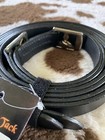 Paris Tack Stirrup Leathers Black 1   54 New 