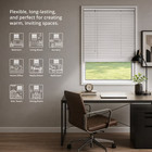 Mainstays Cordless Room Darkening Vinyl Mini Blinds  White  27 In W X 48 In L  1