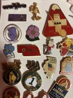 Lot 27 Mixed Enamel Lapel Pins All Different Nice Lot Soccer Gold Wing Etc      
