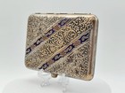 Brass Cigarette Case Artel Sanitas Vintage Metal Enamel Smoking Box Odessa Ussr
