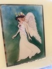 Karen Bagnard St Lucia Angel Ceramic Tile Vintage Artwork Nouveau Style