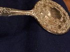 Antique Vanity dresser Hand Mirror Silver Plate Raised Ornate Roses Art Nouveau 