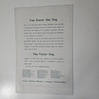 Early 1900 s Victor Talking Mach 6 5 8 X 9 3 4  Advertising Window Trade Card