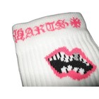 Chrome Hearts White Pink Lips Chomper Socks Matty Boy Mens Large 9-13 Hypebeast