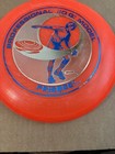 Vintage 1975 Wham-o Frisbee Disc Professional 110 G  Model  Neon Orange 1970s