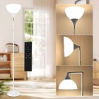 Anrotix Dimmable Led Floor Lamp 6 3ft With Remote 90   Foldable Tall Torchiere
