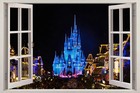 New  Disney Castle 3d Window Decal Wall Sticker Diy Decor Art Mural Kids