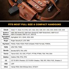 Gun Flower Handmade Leather Shoulder Holster With Gun Belts For G17 19 taurusg2c