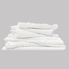 White Knit Cleaning Rags  T-shirt Wiping Cloth In Boxes - Multipurpose Use