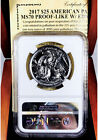 2017  25 Palladium Ngc Ms70pl  Proof Like  Edmund C Moy Signature  Rare  39041