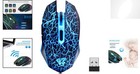 Ultra Comfortable Wireless Mouse With Led Lighting - Perfect For Gaming   Work