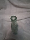 Vintage Antique Light Aqua Glass Strap Side Flask Bottle Unembossed 1890s-1900s