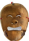 Vintage Korean Hahoe Mask Yangban Nobleman Hand Carved Wood Moveable Jaw Tal 9 