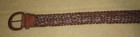 Unbranded Women s Nwot Dark Brown Large Woven Leather Belt 2 Inches Wide
