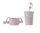 New 2024 China Starbucks Spring Pink Sakura 12oz Ss Straw Cup With Cup Sleeve