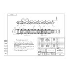  50 Roller Chain X 10 Feet   2 Connecting Links   Same Day Expedited Shipping