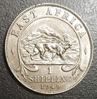 1949 British East Africa One Xf Shilling Coin King George Vi Mountain Lion Km 31