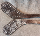 Spur Straps Buffalo Leather Of The Rockies Hair On Cowhide W  Tags