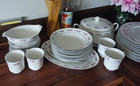 China Rose royal Cathay Vtg 46 Piece Set China Dinnerware  8 Full Place Settings