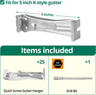 25pack 5in Gutter Hangers With Pre-inserted Screw Br05