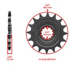 Front   Rear Sprockets For Kawasaki Zx-6r Ninja Zx600p 2007-2014