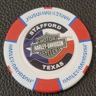 Republic Hd texas  white red blue Full Color Design3  Harley Davidson Poker Chip