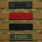 Custom Name Tag Patch Tactical Military Personalized Iron-on Embroidered Badge