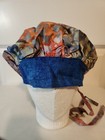 Bouffant Surgical Scrub Hat cap - Tie-dye With Contrasting Head Band