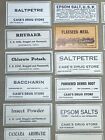 Vintage Lot Of 22 Medical Pharmacy Bottle Nos Labels Case   s Drugs Oh