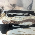 Lot Pantyhose 11 Pair White Red Black Flesh Toned Hosiery Craft Wear Used