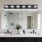 39 Inch Led 6000k Vanity Light Bathroom Mirror Wall Lamp 6 Lights Sconce Fixture