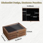 Large Knife Display Case  3-tier Pocket Knife Organizer And Storage Box With Tra